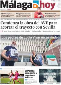 Portada de Málaga Hoy (España)