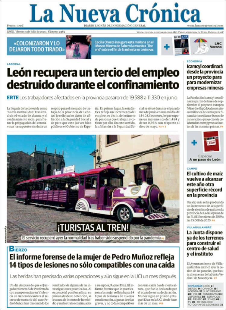 Portada de La Nueva Crónica (Spain)