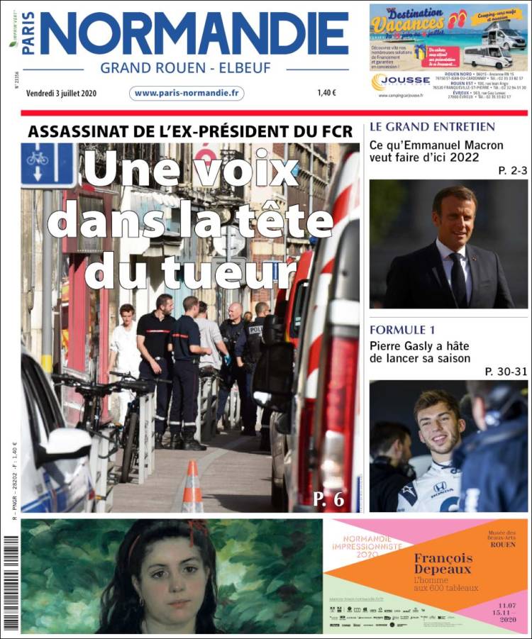 Portada de Paris Normandie (Francia)