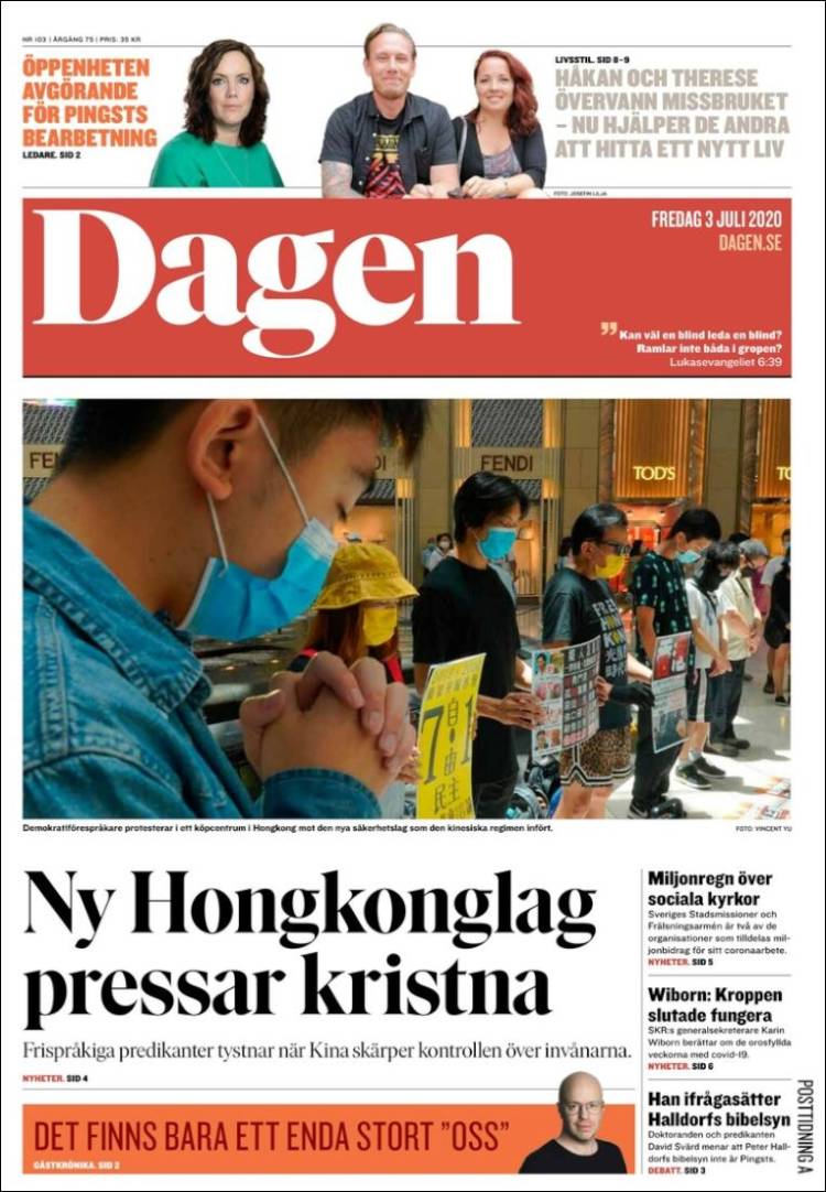 Portada de Dagen (Suecia)