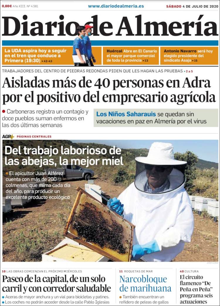 Portada de Diario de Almería (Espa&ntilde;a)