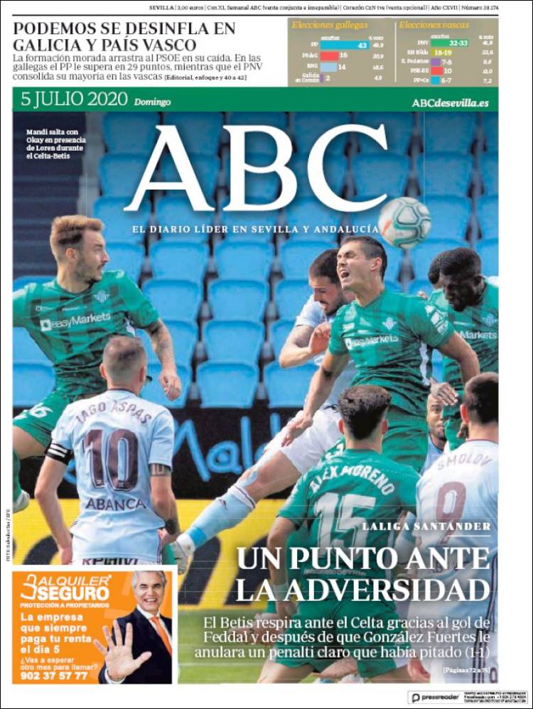 Portada de ABC - Sevilla (Spain)