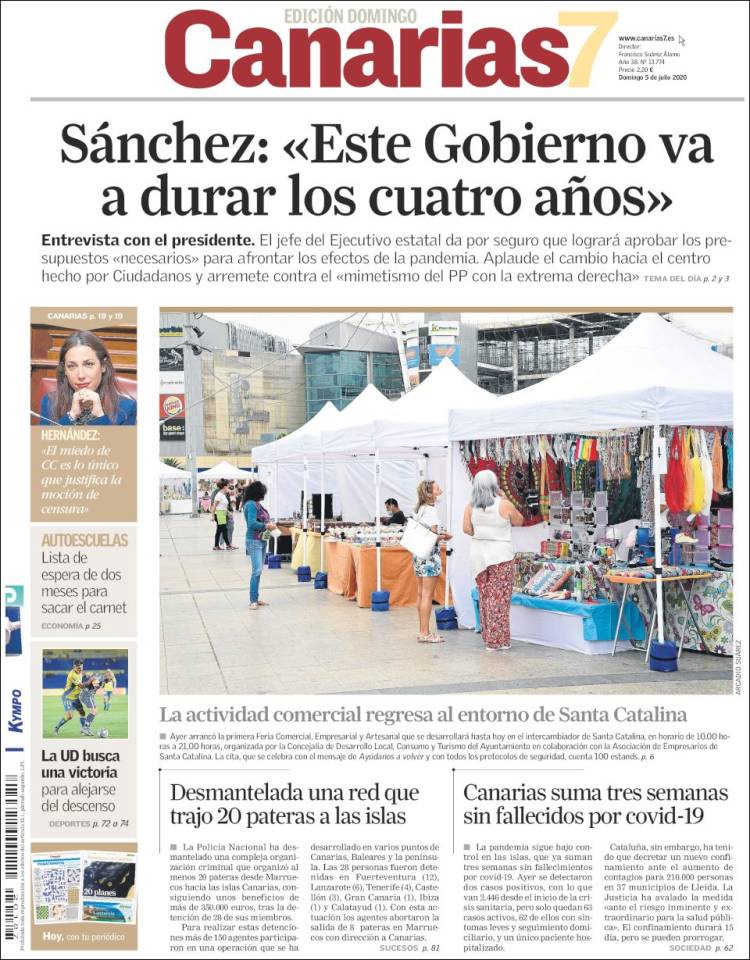 Portada de Canarias 7 (Spain)