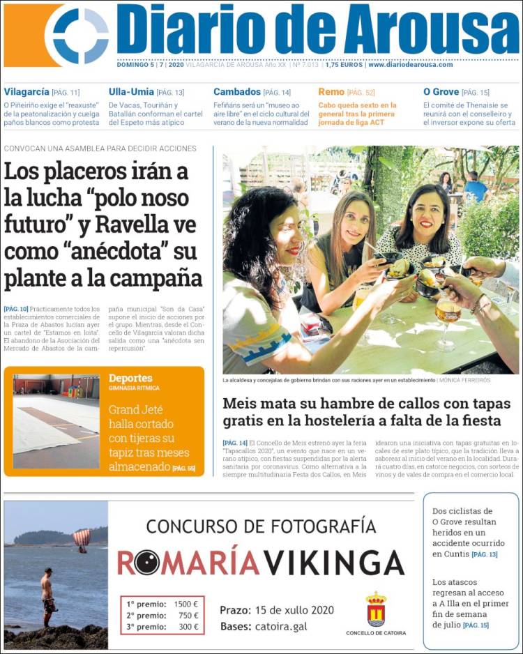 Portada de Diario de Arousa (España)