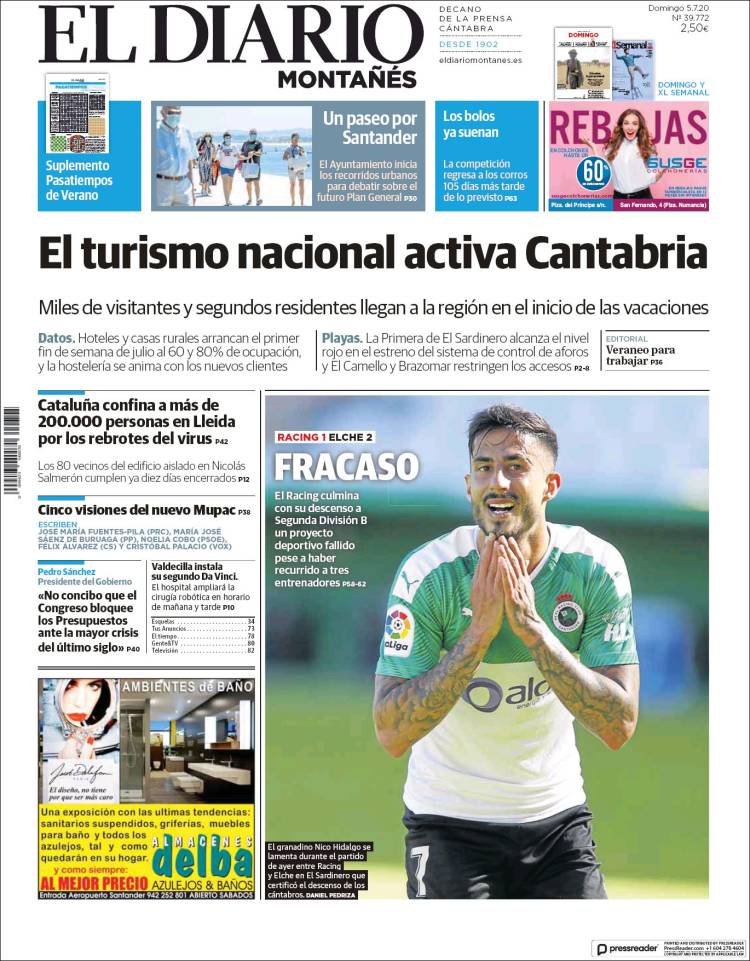 Portada de El Diario Montañés (Spain)