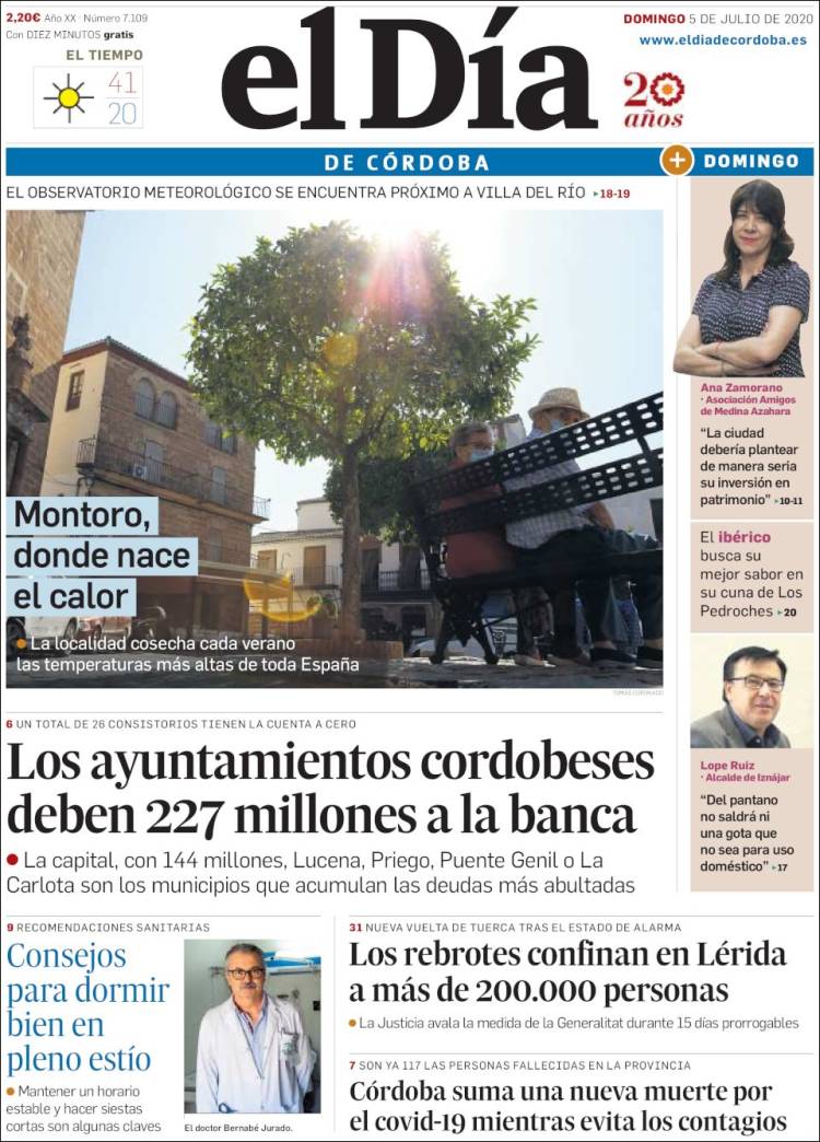 Portada de El Día de Córdoba (Spain)