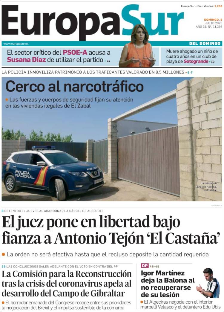 Portada de Europa Sur (Spain)