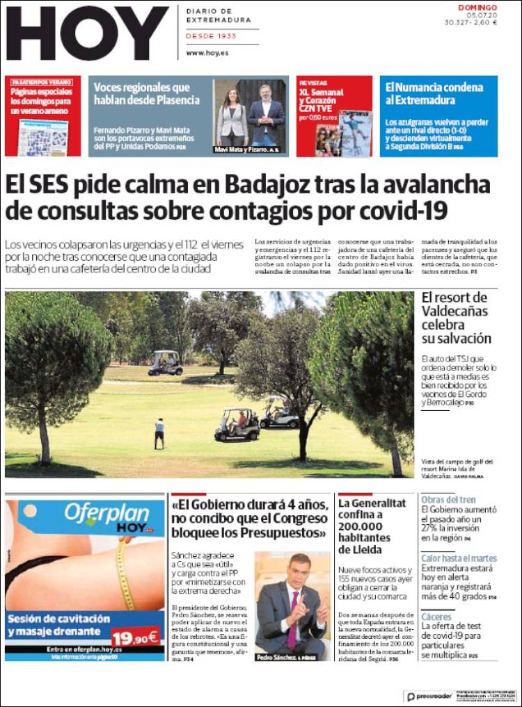 Portada de Hoy - Badajoz (Spain)