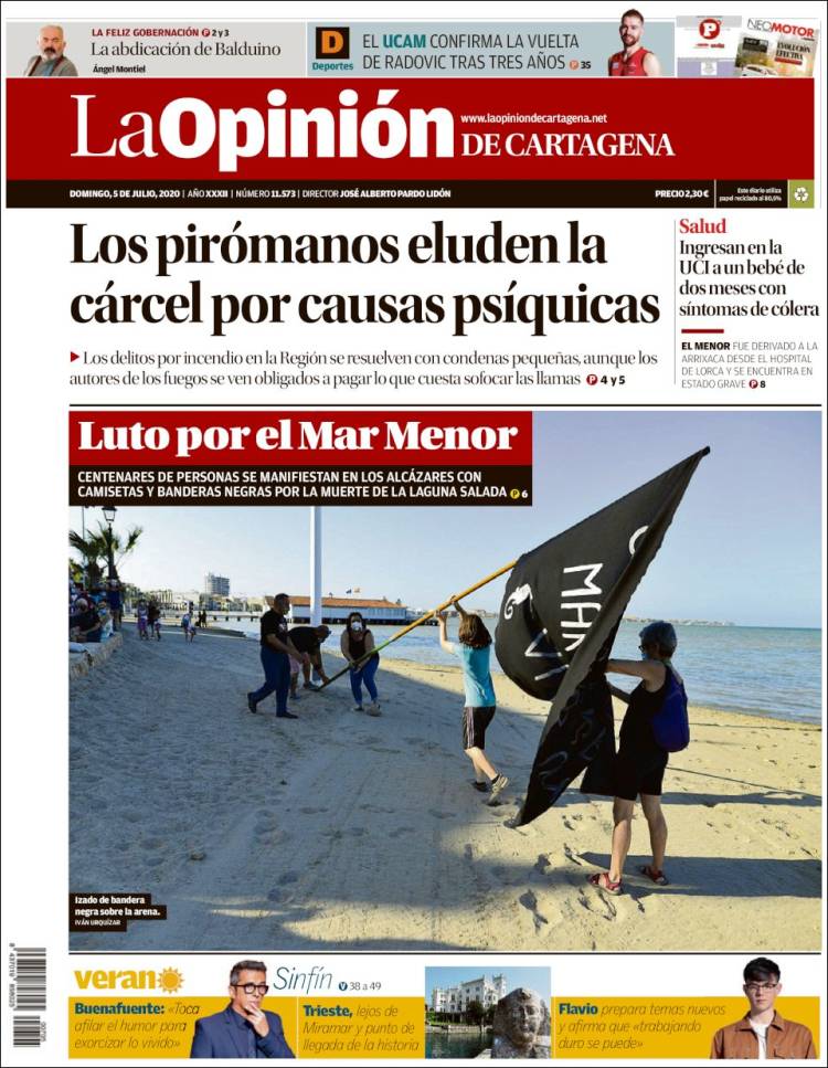 Portada de La Opinión de Murcia (Spain)