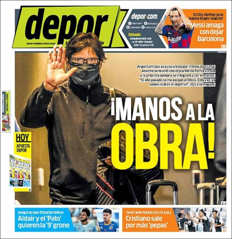 Portada de Depor (Perú)