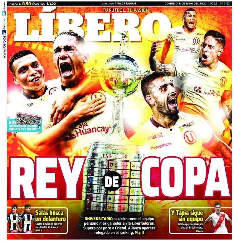 Portada de Líbero (Perú)