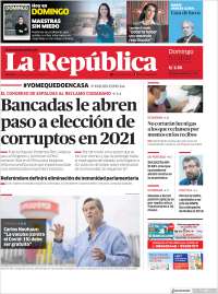 Portada de La Republica (Perú)