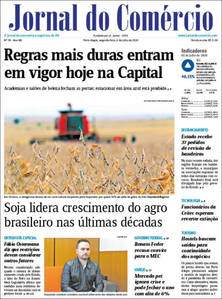 Portada de Jornal do Comércio (Brasil)