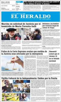 Portada de El Heraldo de Concordia (Argentina)