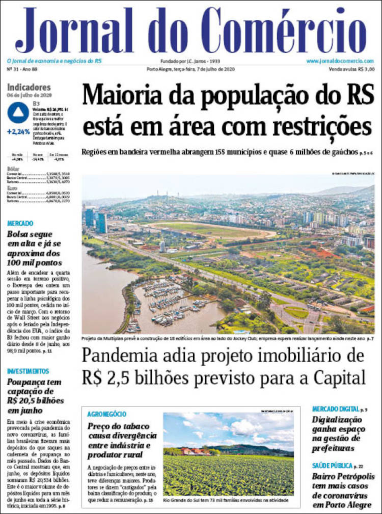 Portada de Jornal do Comércio (Brasil)