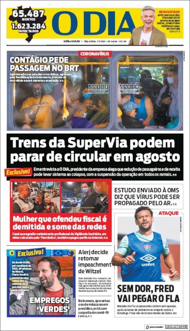 Portada de O Dia (Brasil)