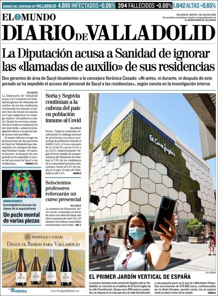 Portada de Diario de Valladolid (Espa&ntilde;a)