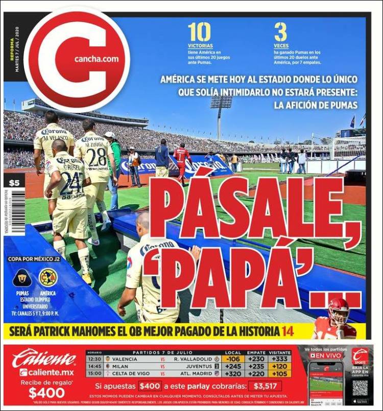 Portada de Cancha (México)