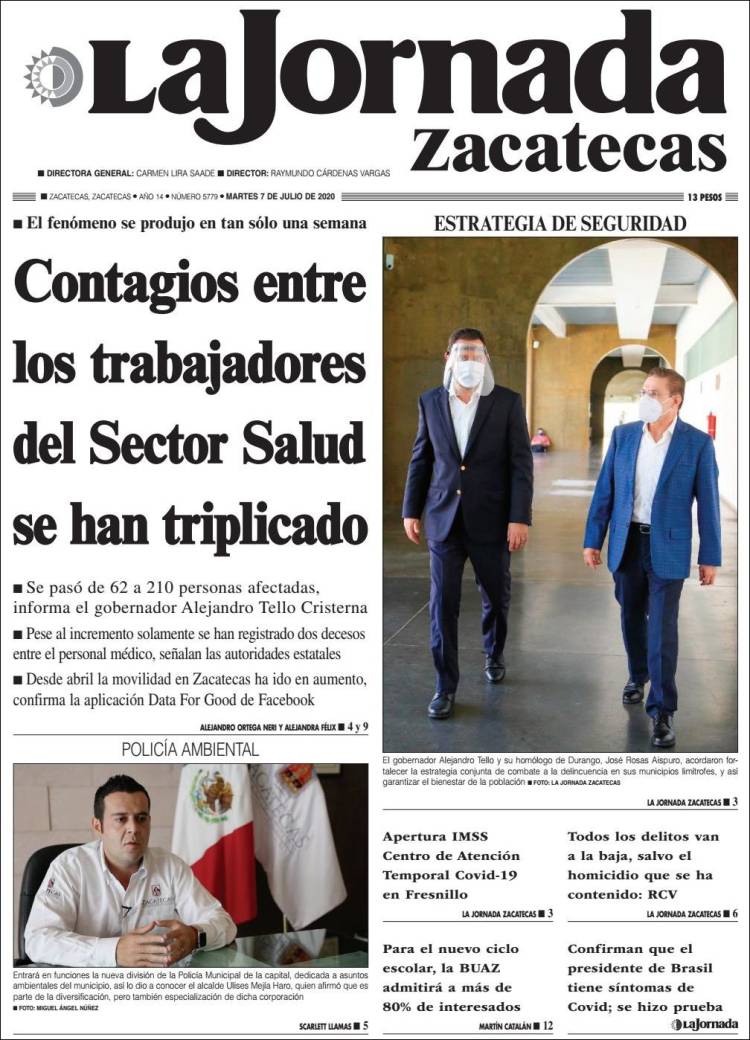 Portada de Jornada de Zacatecas (M&eacute;xico)
