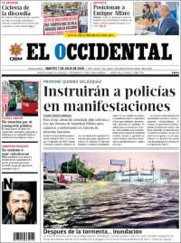 Portada de El Occidental (M&eacute;xico)