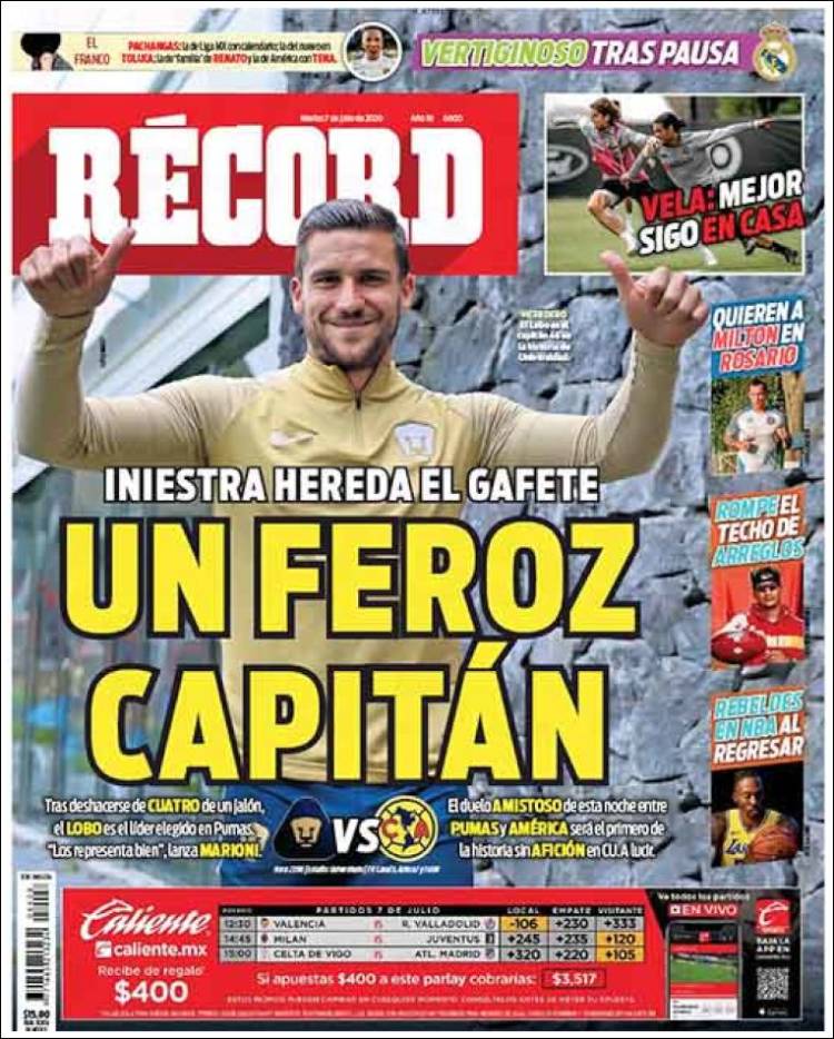 Portada de Record (México)