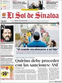 Portada de El Sol de Sinaloa (M&eacute;xico)