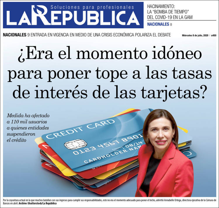 Portada de La República (Costa Rica)
