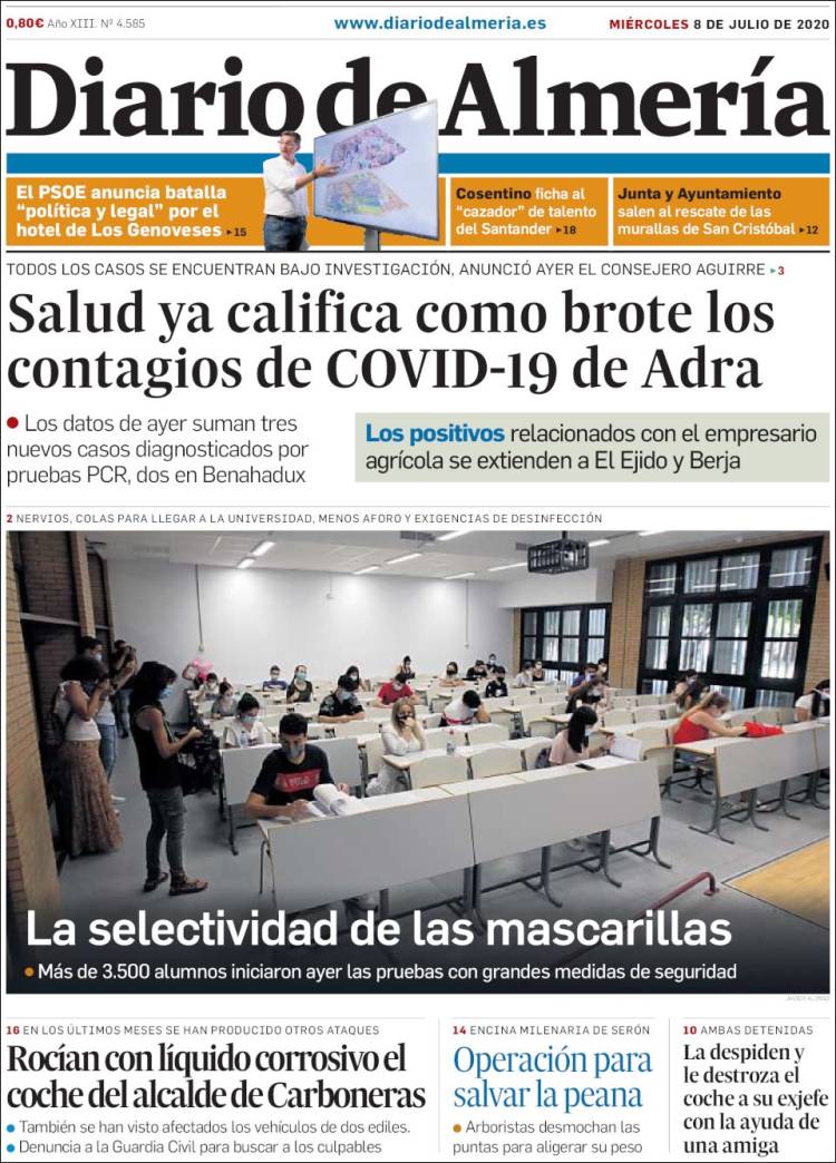 Portada de Diario de Almería (Espa&ntilde;a)
