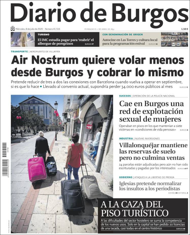 Portada de Diario de Burgos (Espa&ntilde;a)