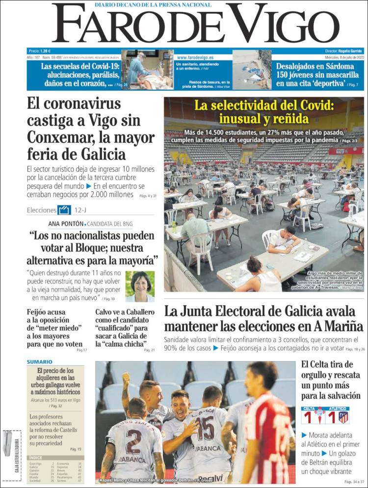 Portada de Faro de Vigo (Espa&ntilde;a)