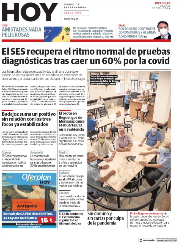 Portada de Hoy - Badajoz (Espa&ntilde;a)