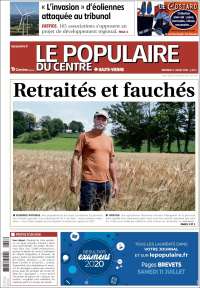 Portada de Le Populaire du Centre (Francia)