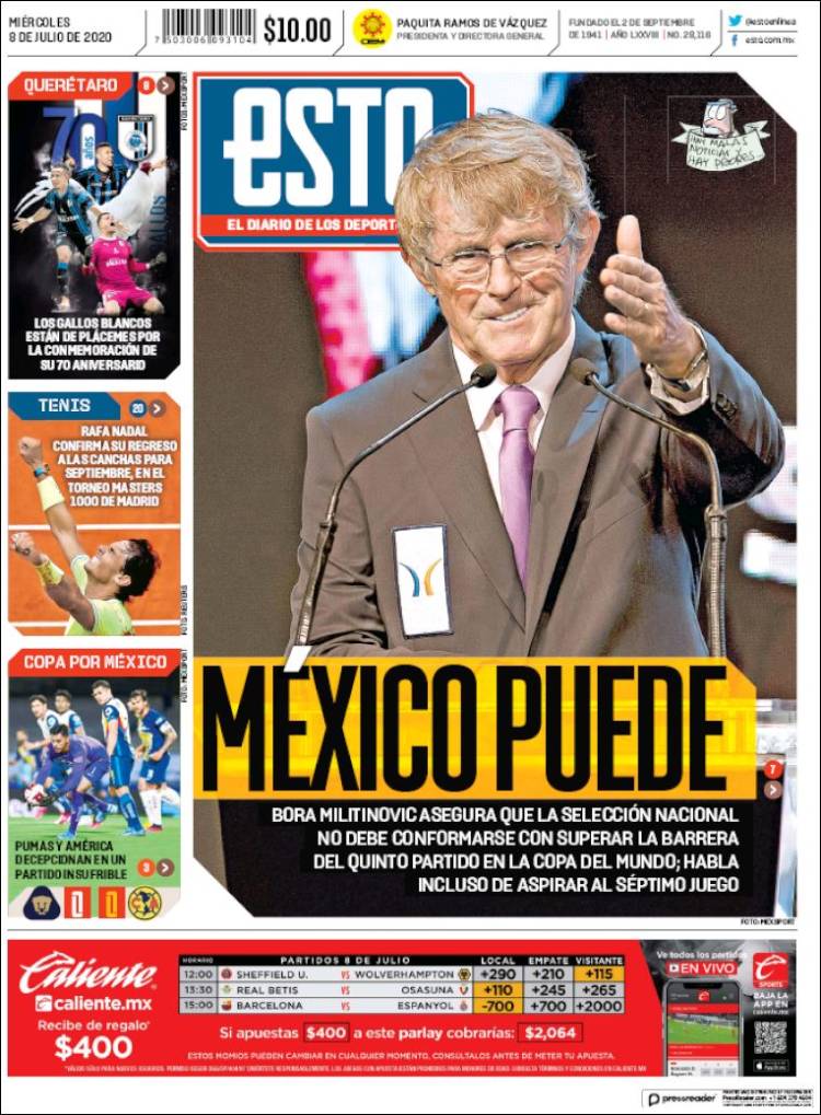 Portada de Esto (México)