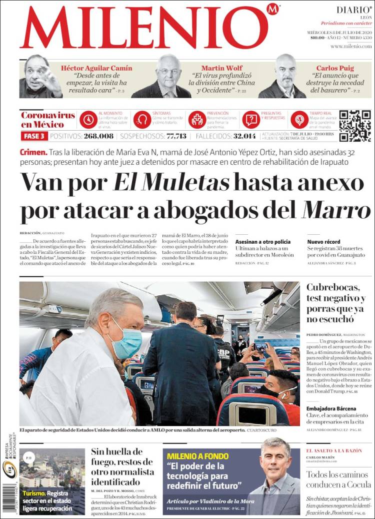 Portada de Milenio de León (México)