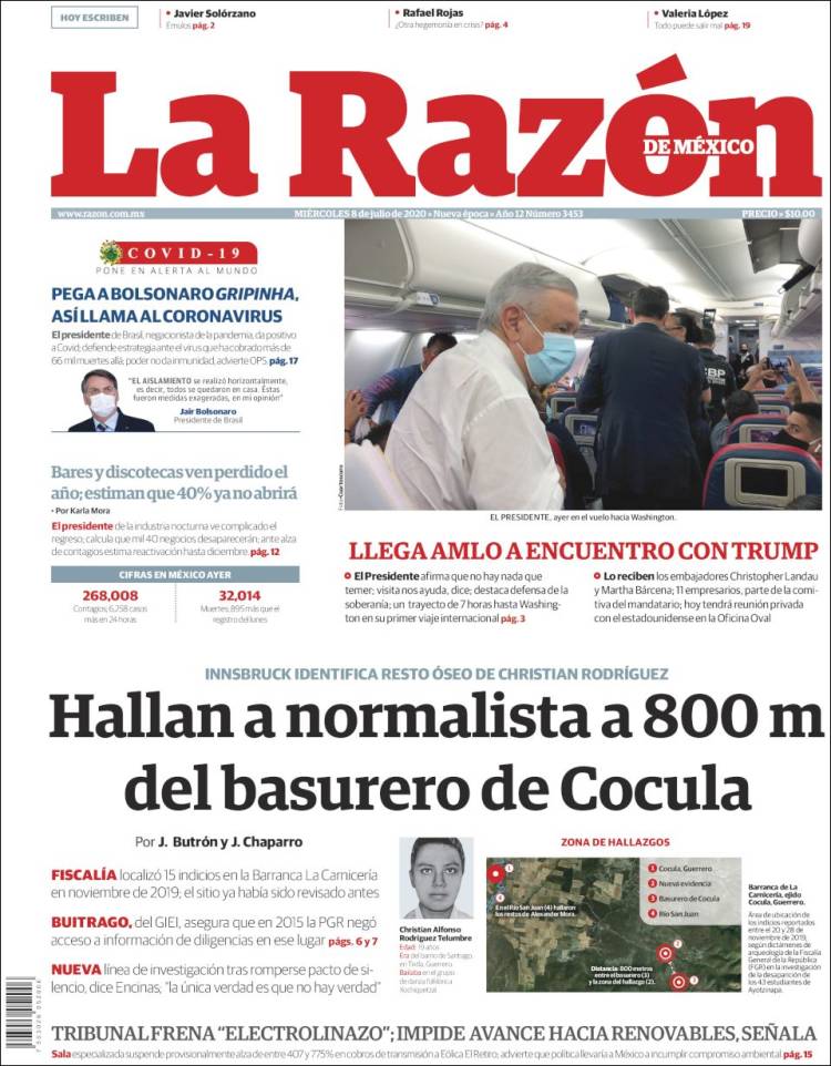Portada de La Razón (México)