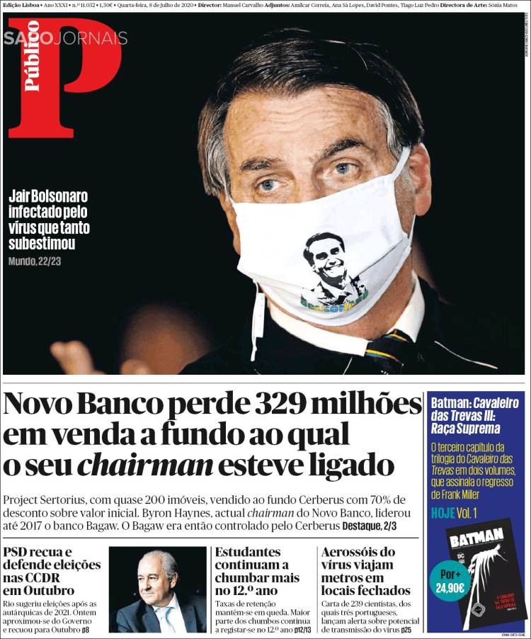 Portada de Público (Portugal)