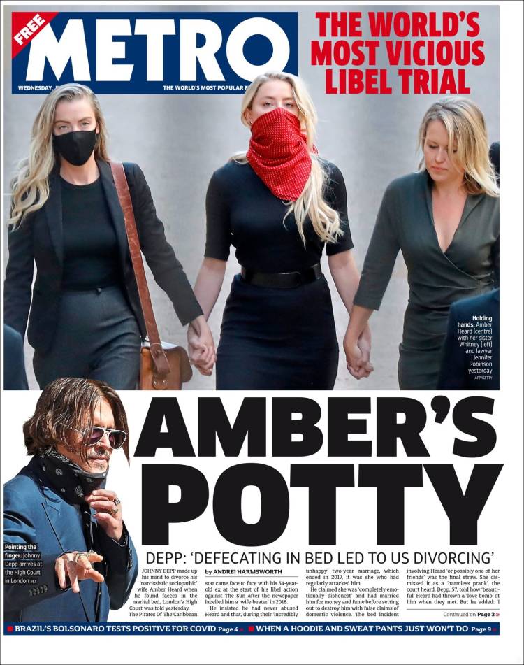 Portada de Metro (Reino Unido)