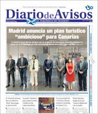 Portada de Diarios de Avisos (España)