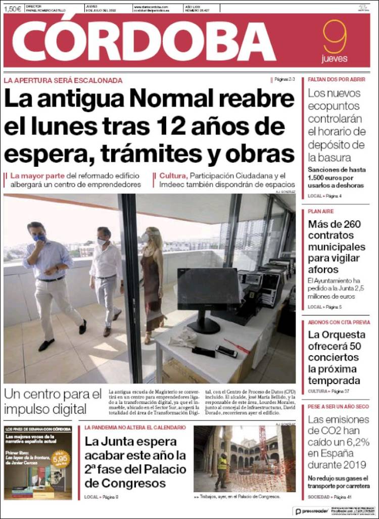 Portada de Diario de Córdoba (España)