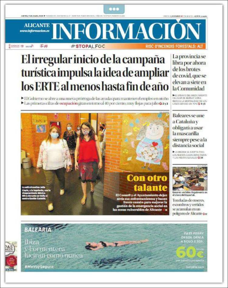 Portada de Diario Información (España)