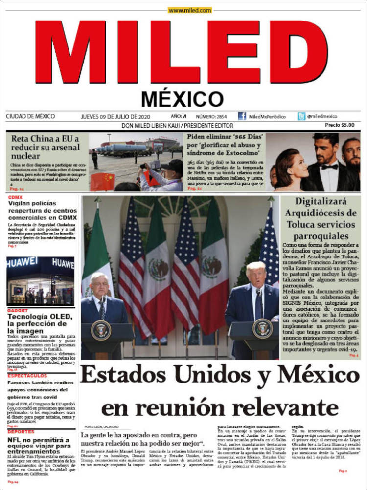 Portada de Miled (M&eacute;xico)