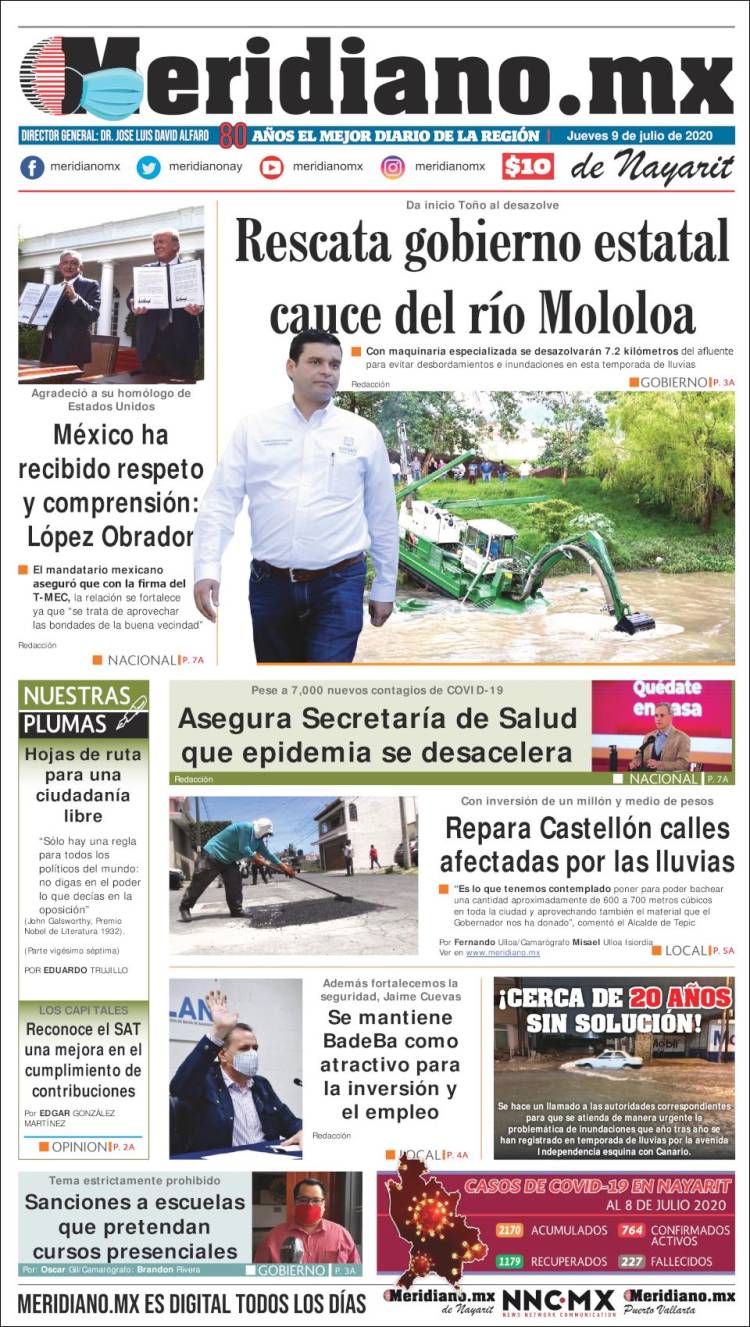 Portada de Meridiano (M&eacute;xico)