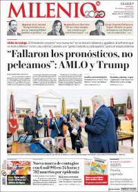 Portada de Milenio (M&eacute;xico)