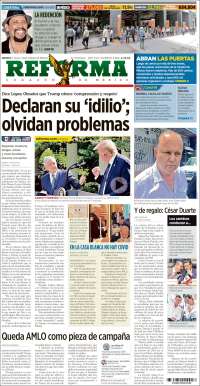 Portada de Reforma (M&eacute;xico)