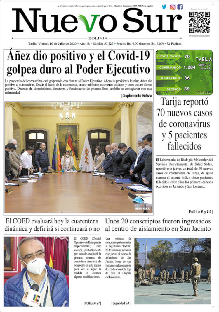 Portada de Nuevo Sur (Bolivia)