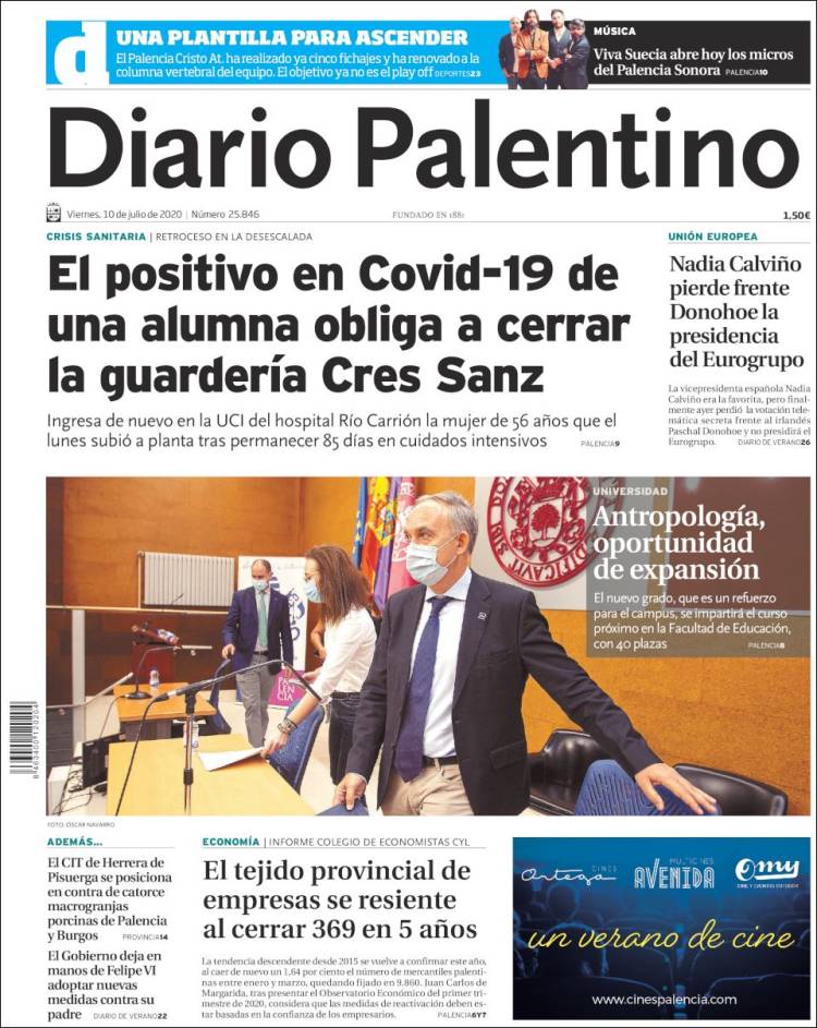 Portada de Diario Palentino (Espa&ntilde;a)