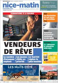 Portada de Nice-Matin (Francia)