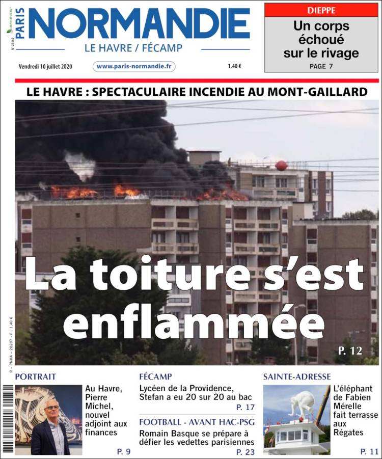 Portada de Progres de Fecamp (Francia)