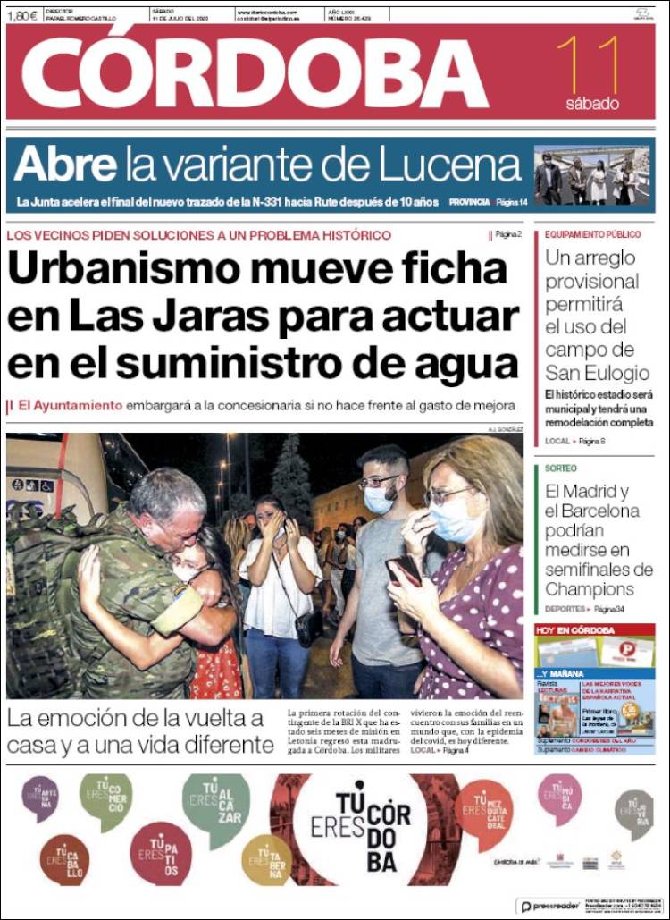 Portada de Diario de Córdoba (Espa&ntilde;a)