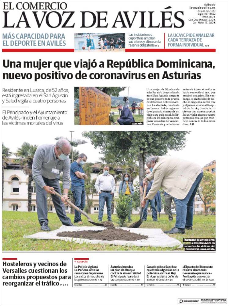 Portada de El Comercio - Avilés (Espa&ntilde;a)